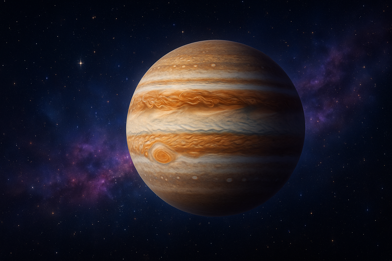 Imagem de um planeta gigante gasoso